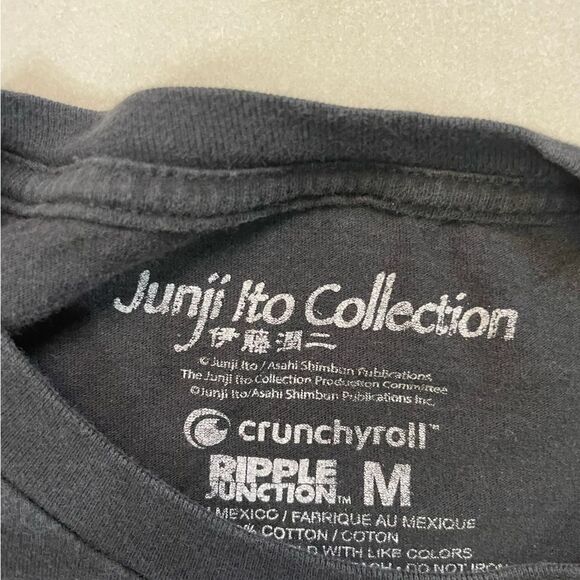 Junji Ito Collection Anime Graphic T-shirt Men Medium Black Short Sleeve - Picture 5 of 6